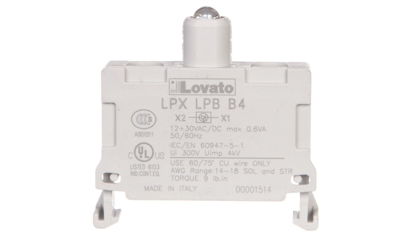 Oprawka z LED czerwona 12-30V AC/DC LPXLPBB4