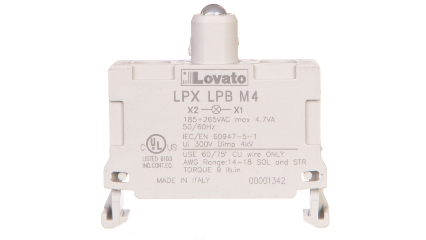 Oprawka z LED czerwona 185-265V AC LPXLPBM4