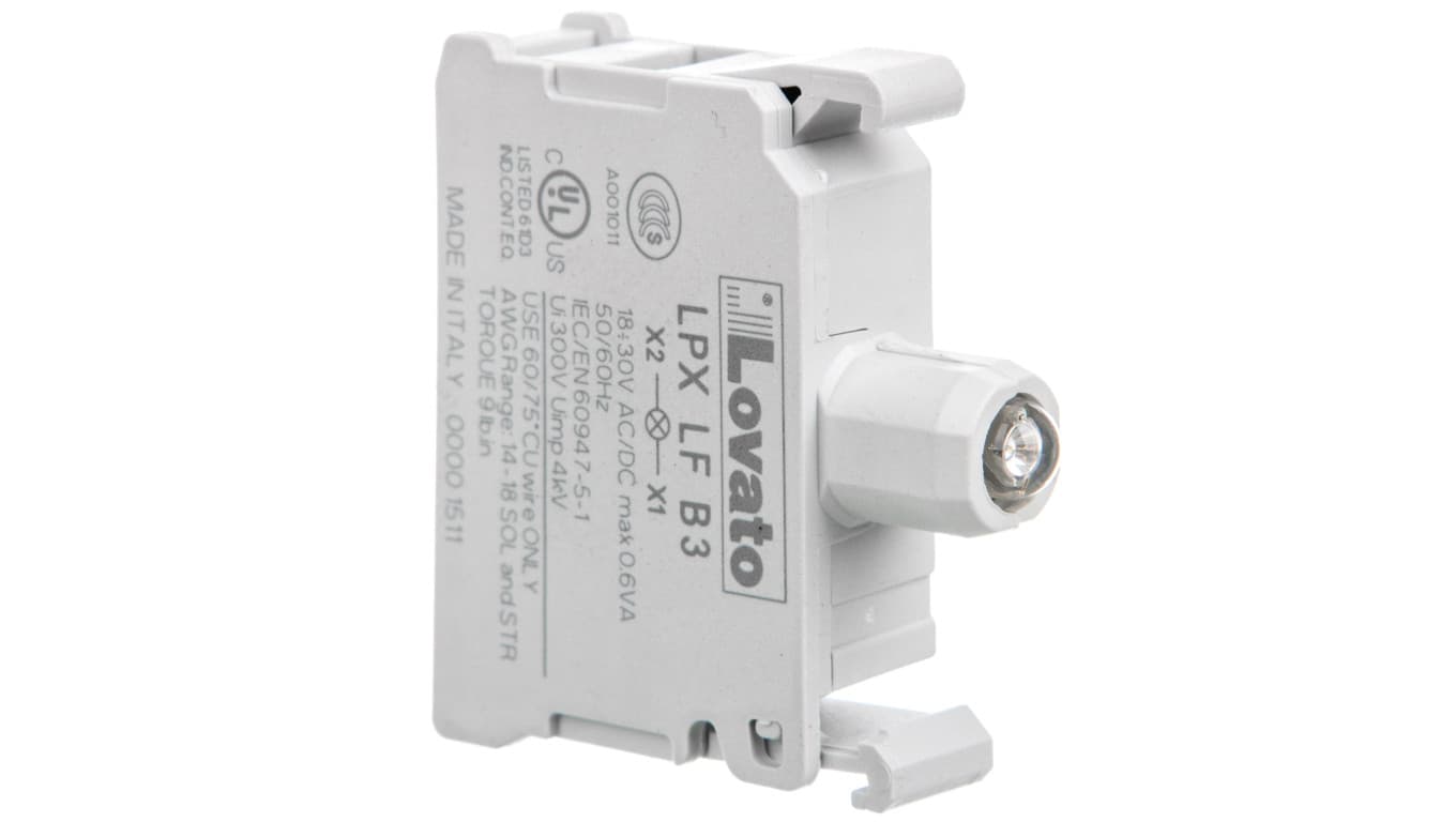 Oprawka z LED zielona 18-30V AC/DC migająca LPXLFB3