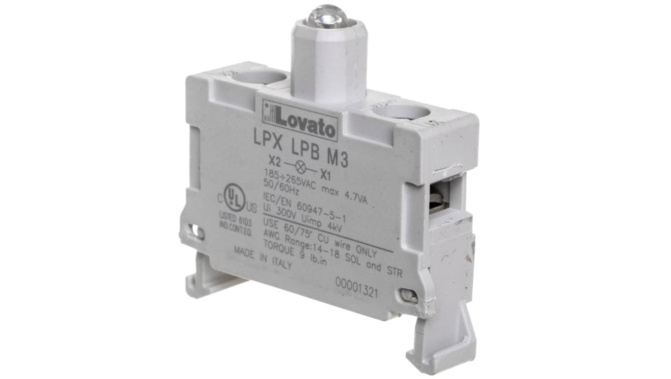 Oprawka z LED zielona 185-265V AC światło ciągłe LPXLPBM3