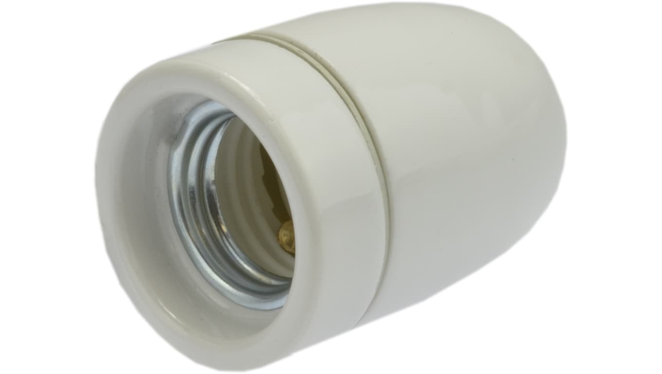 Oprawka żarówki E27 ceramiczna biała