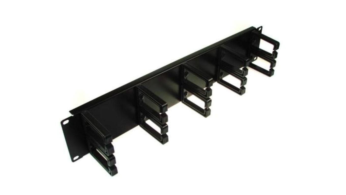 Organizator kabli 2U 10 uchwytów plastik-