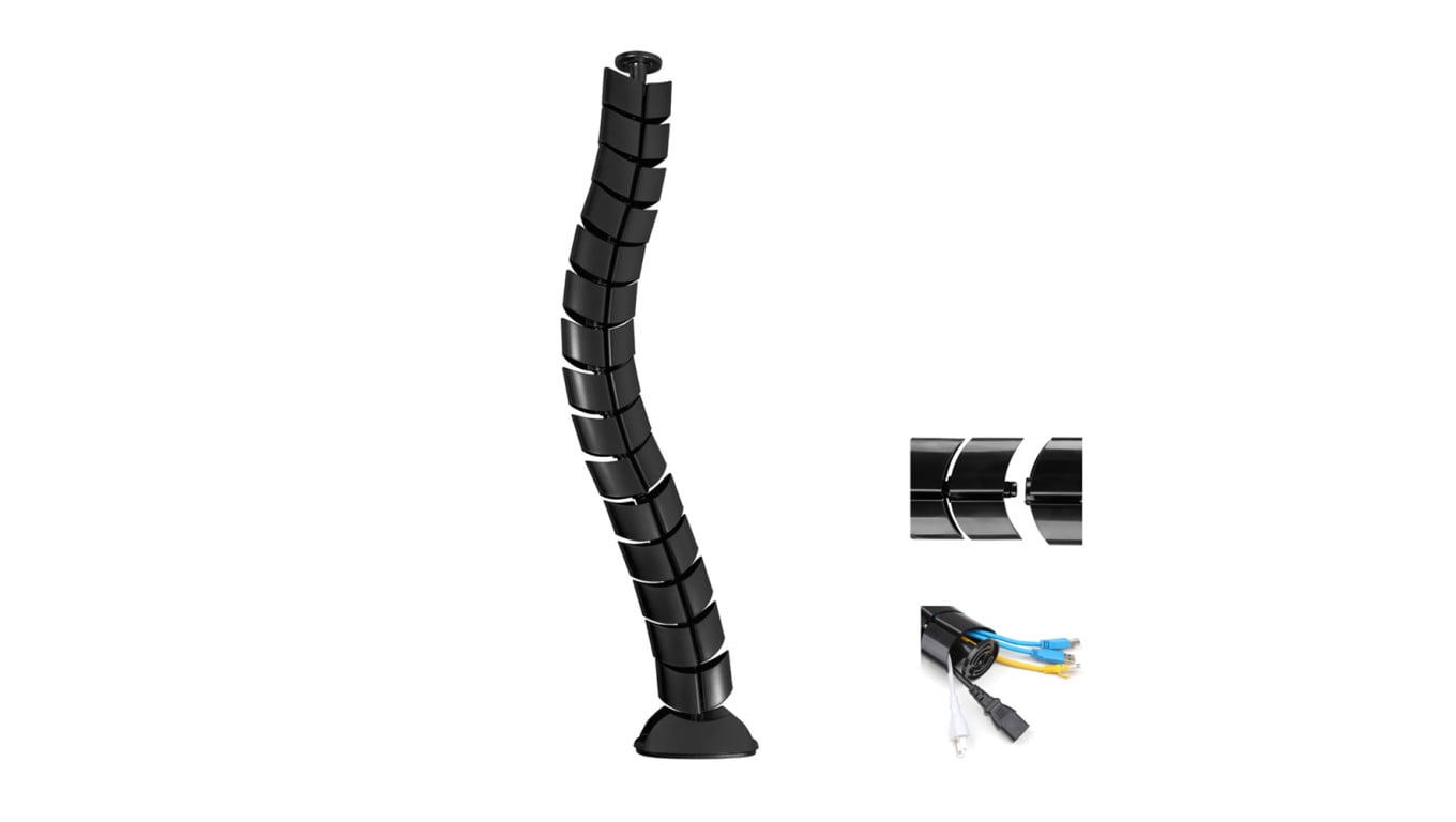 Organizator maskownica kabli do biurka Maclean MC-768 B czarna 75cm MC-768