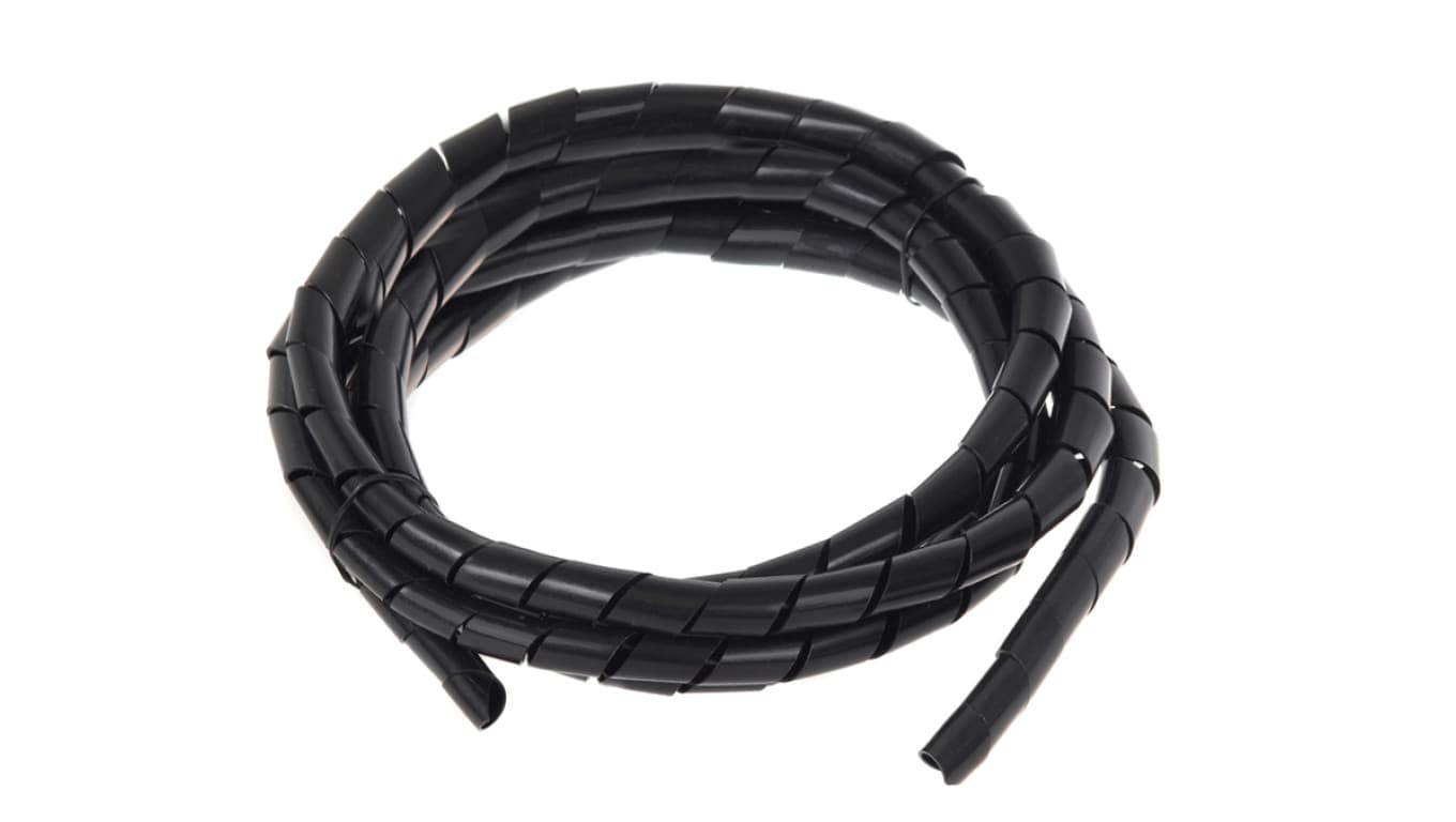 Osłona maskująca na kable Maclean MCTV-687 B (20.4*22mm) 3m czarna spirala MCTV-687