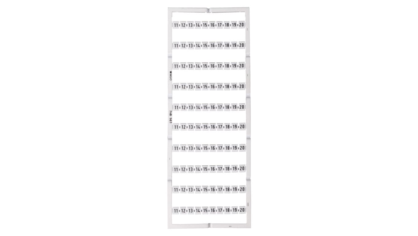 Oznaczniki Mini-WSB 10x 11-20 biały 248-503 /5szt./