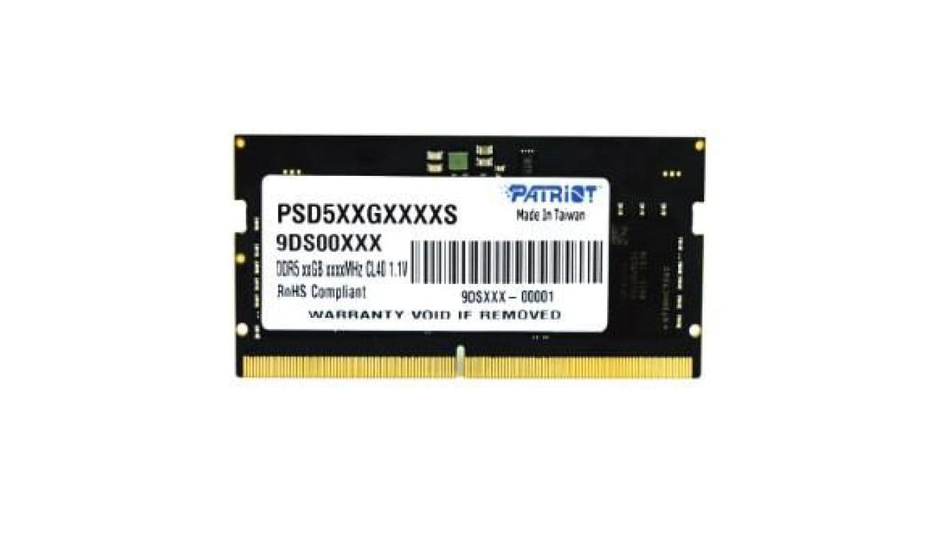 PATRIOT SIGNATURE SO-DIMM DDR5 16GB 4800MHz 1 Rank
