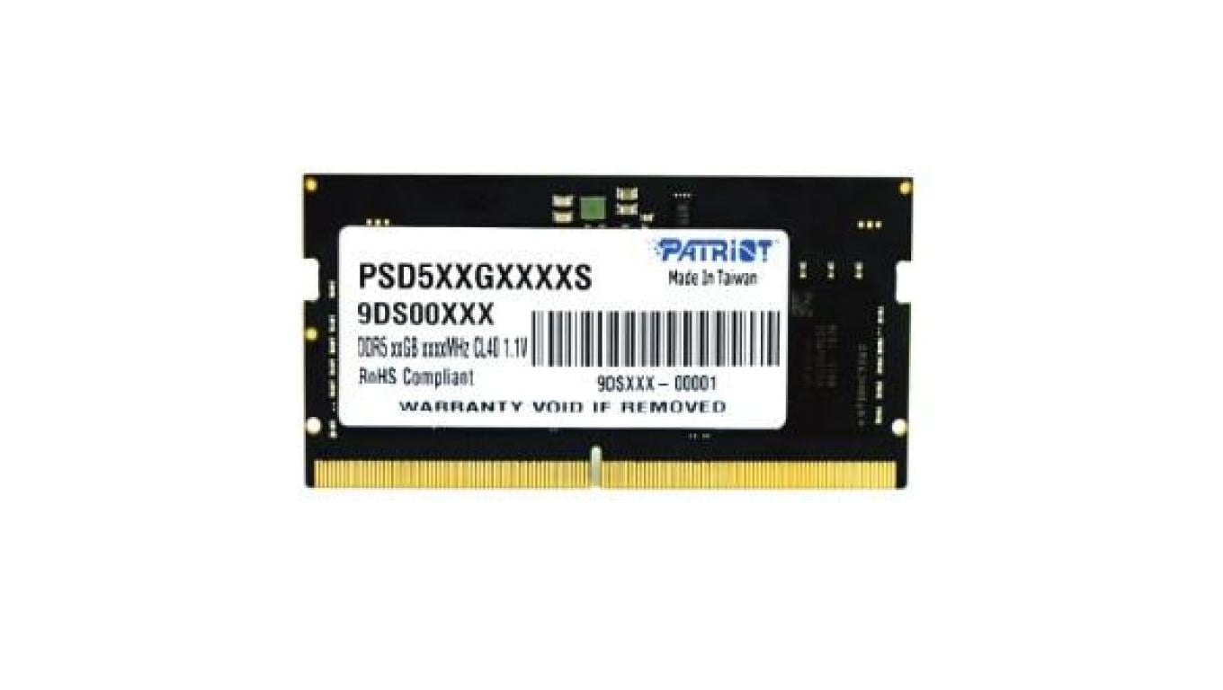PATRIOT SIGNATURE SO-DIMM DDR5 16GB 4800MHz 1 Rank