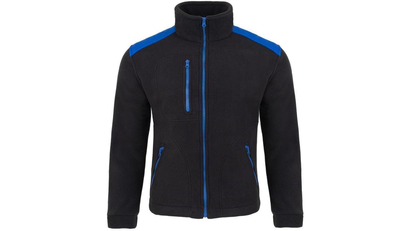 POLAR BHP bluza polarowa CIEPŁA CZARNO-NIEBIESKA Rozmiar 2XL