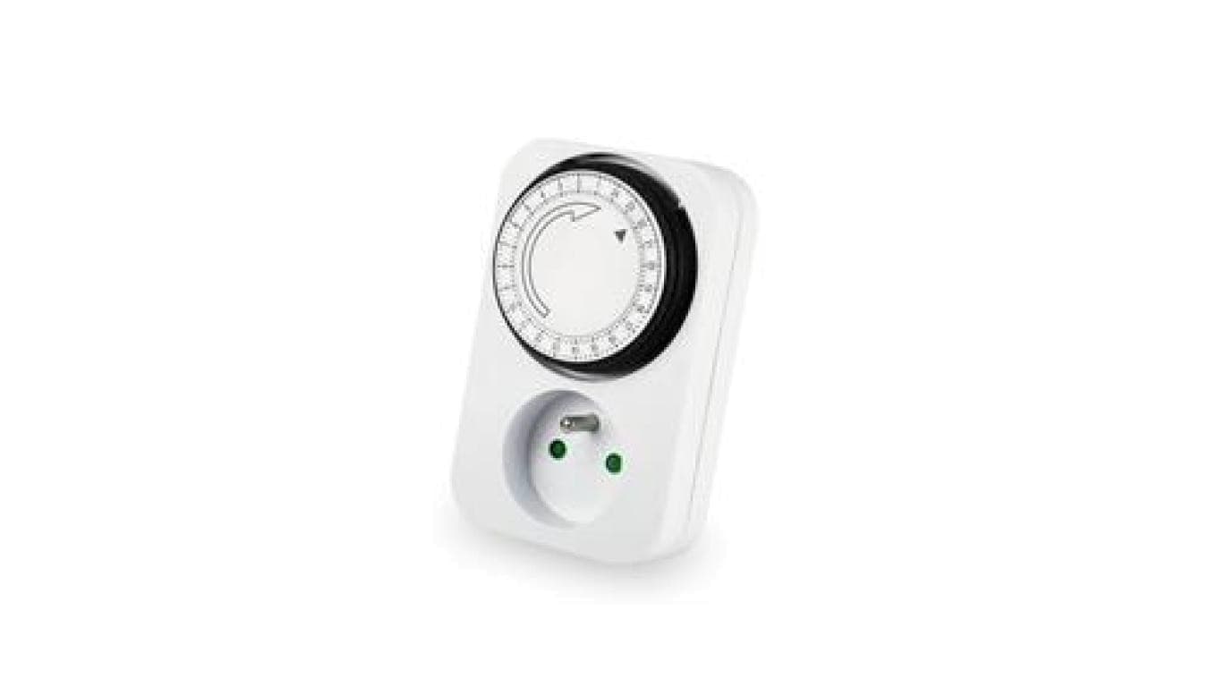 PROGRAMATOR CZASOWY ANALOGOWY 24H 230V BIAŁY