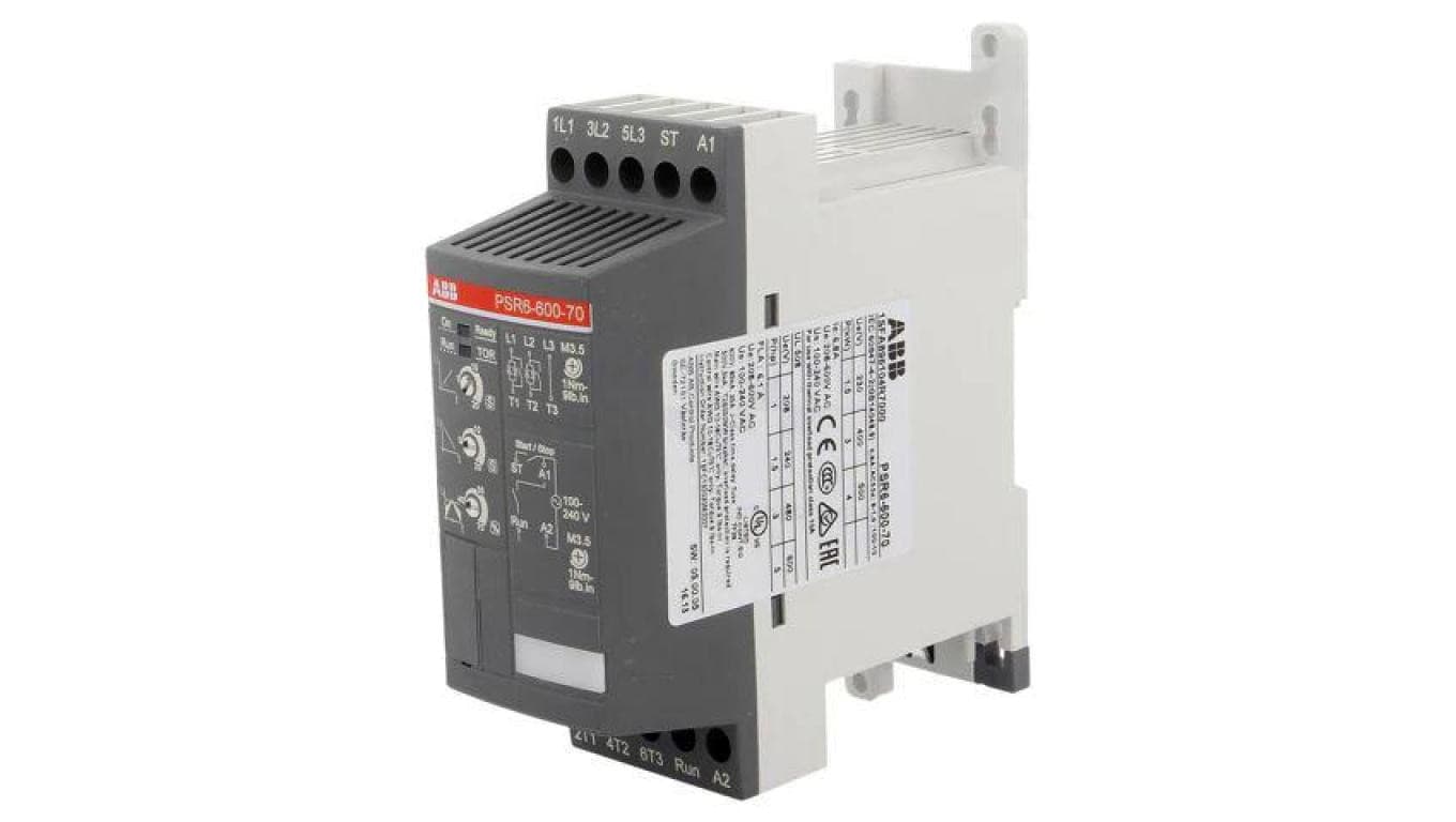 PSR6-600-70 Moduł: softstart Uzas: 208÷600VAC na szynę DIN 3kW 1÷20/0÷20s