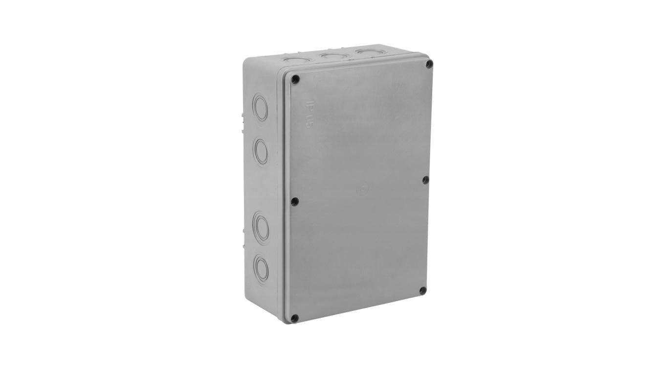 PUSZKA ELEKTRYCZNA INSTALACYJNA NATYNKOWA HERMETYCZNA IP65 270x180x100 mm 4/M/0010460718270017