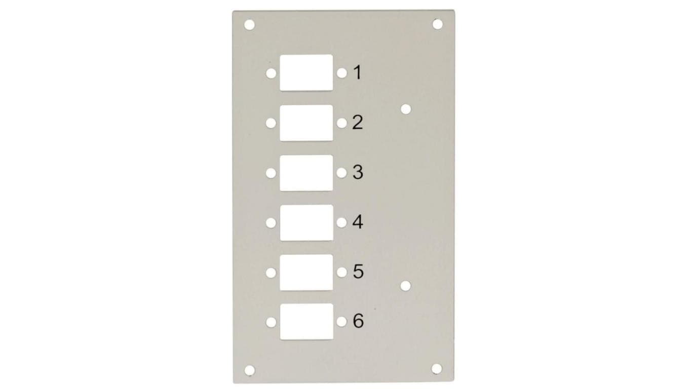 Panel przedni do przełącznicy Techly 109801 na 6 adapterów