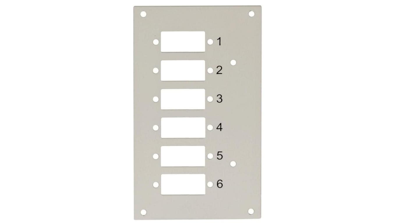 Panel przedni do przełącznicy Techly 109801 na 6 adapterów