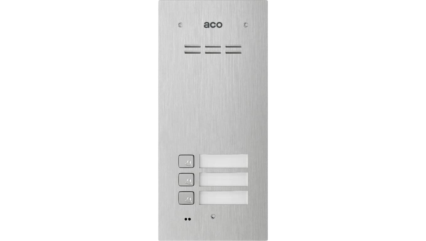 Panel zewnętrzny COMO-PRO-A3 3-przyciskowy NT natynkowy n/t