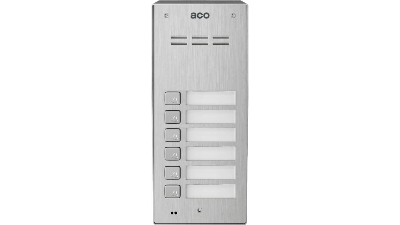 Panel zewnętrzny COMO-PRO-A6 6-przyciskowy NT natynkowy n/t