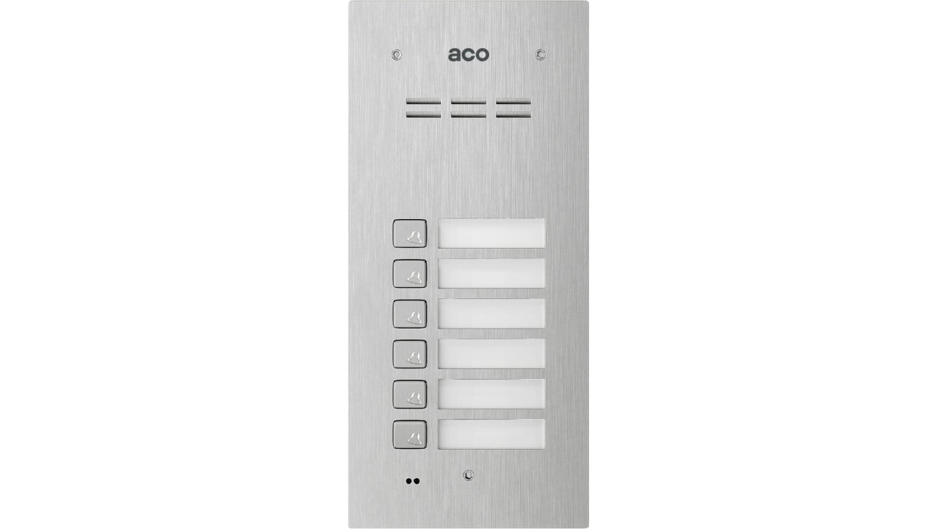 Panel zewnętrzny COMO-PRO-A6 6-przyciskowy podtynkowy p/t