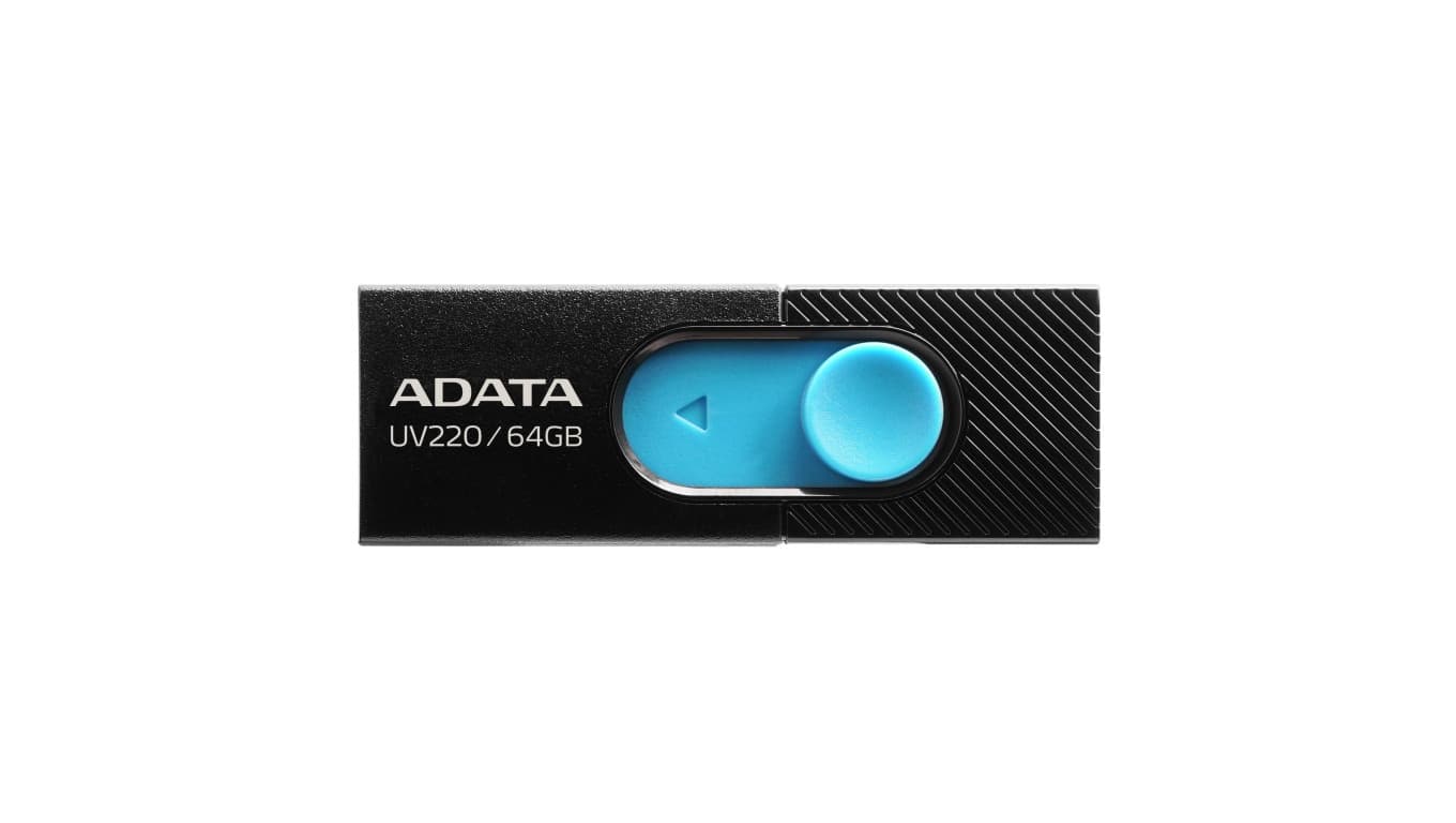 Pendrive ADATA UV220 AUV220-64G-RBKBL (64GB USB 2.0 kolor czarny)