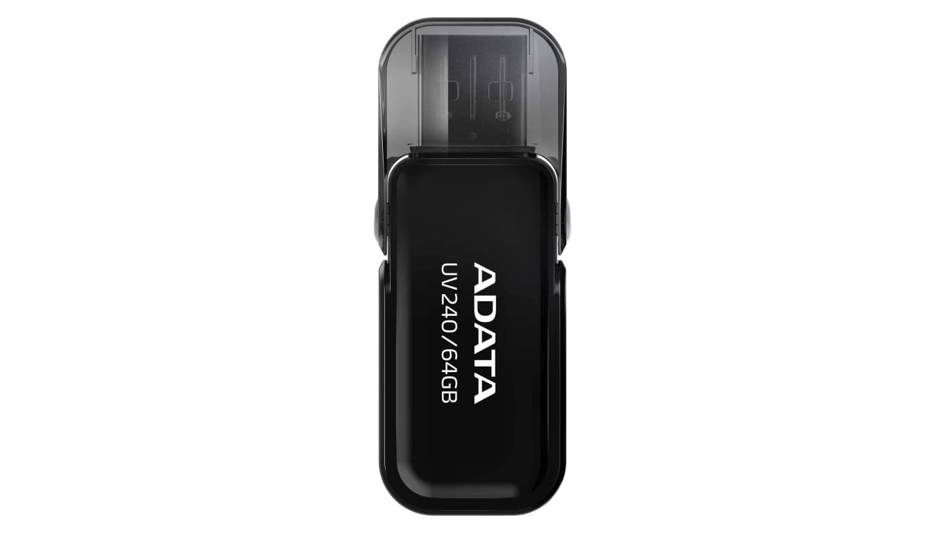 Pendrive ADATA UV240 AUV240-64G-RBK (64GB USB 2.0 kolor czarny)