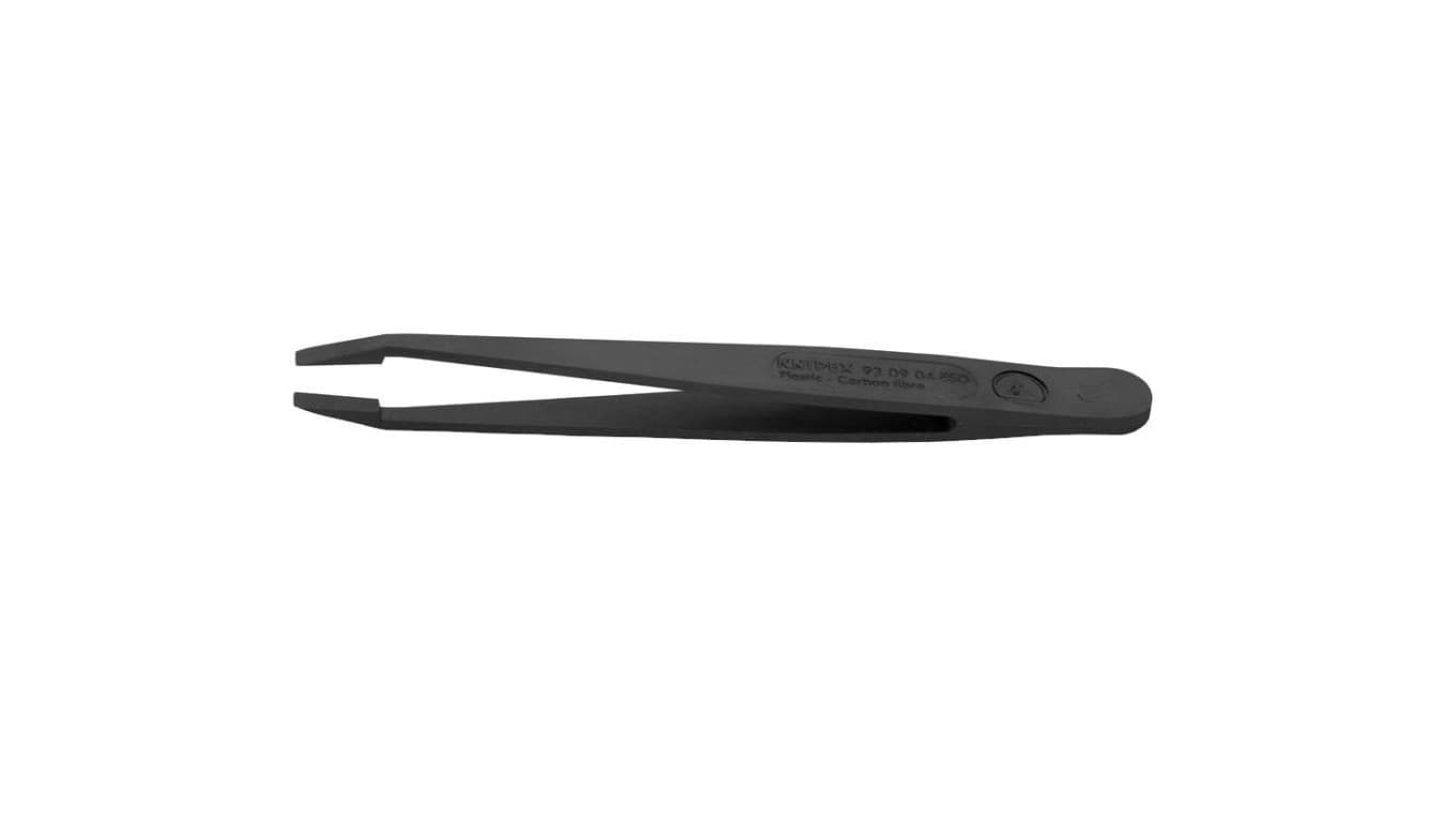 Pinceta precyzyjna z tworzywa sztucznego do elektroniki 115mm prosta ESD KNIPEX 92 09 04 ESD