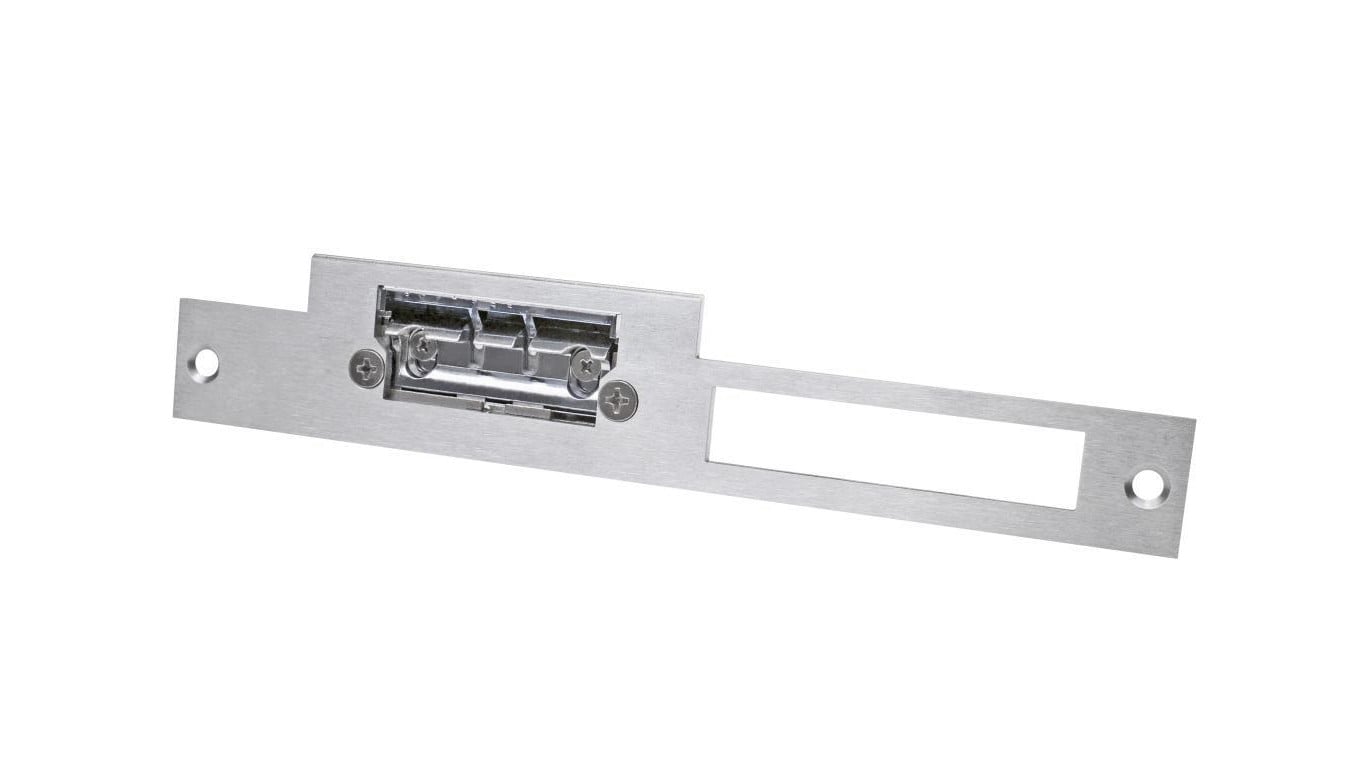Płaskownik długi do elektrozaczepu Hartte z wyślizgiem OK-C3, 200x24x3 mm., stal nierdzewna