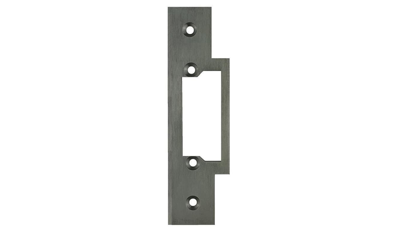 Płaskownik krótki do elektrozaczepu Hartte z wyślizgiem OK-C1, 120x24x3 mm., stal nierdzewna