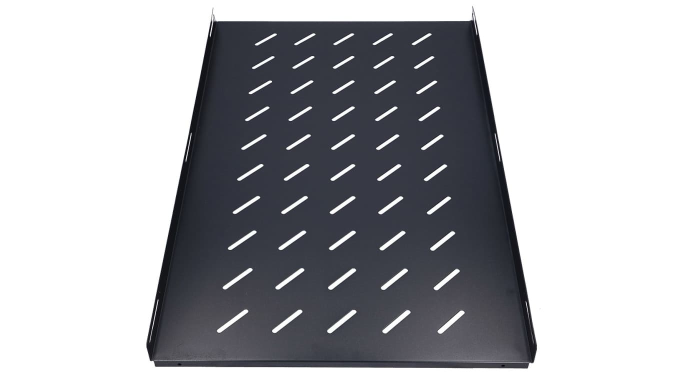 Półka 19, 752 x 472mm, mocowana punktowo, do szaf o głębokości 1000mm Extralink 1U 750mm Czarna