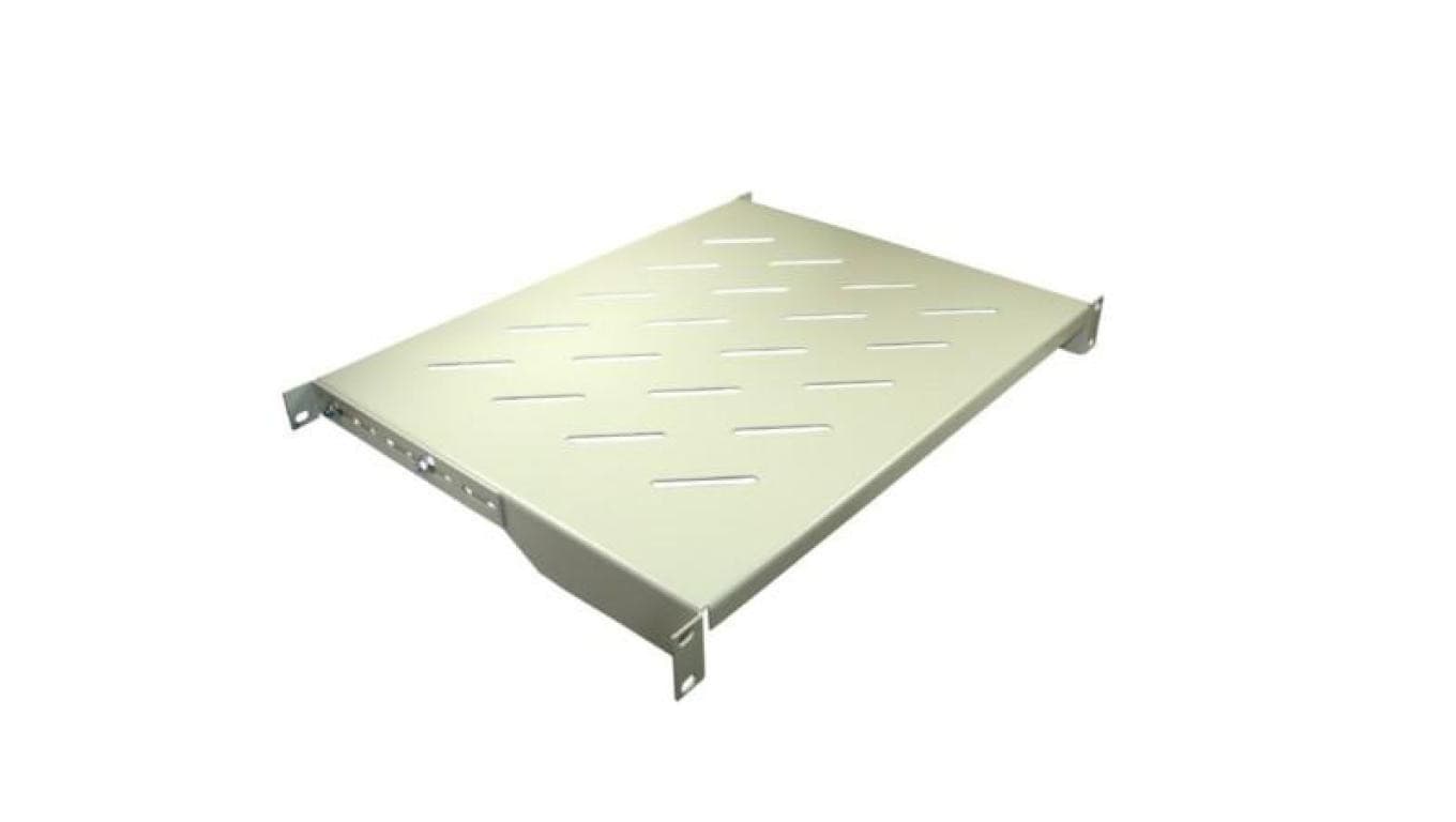Półka regulowana 19cali 1U głębokość 350mm V RAL7035