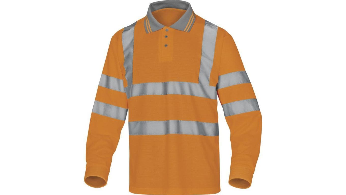 Polo ostrzegawcze z poliestru kolor pomarańczowy rozmiar 3XL METEOOR3X