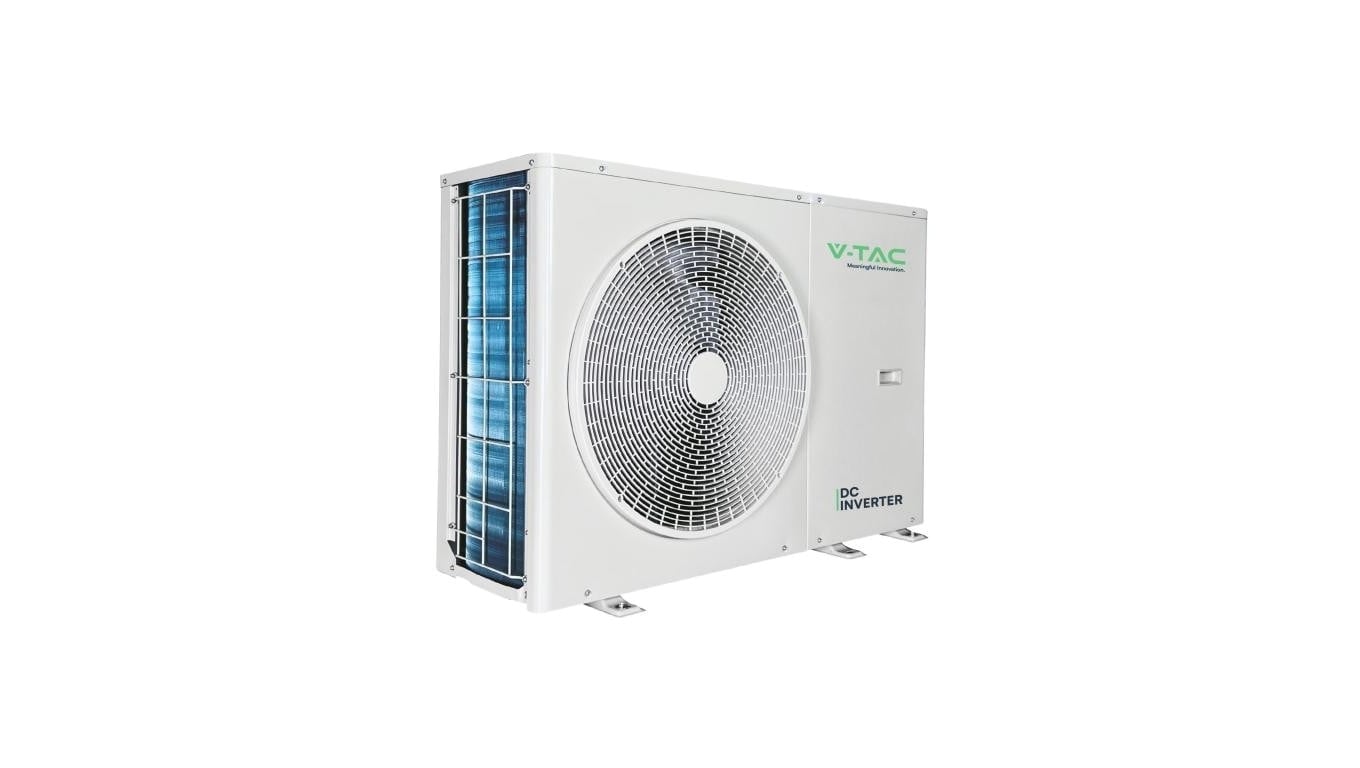Pompa ciepła monoblok 12kW 3-faz V-TAC ATW +grzałka 9kW VT-M12KW-P3H9-W R32