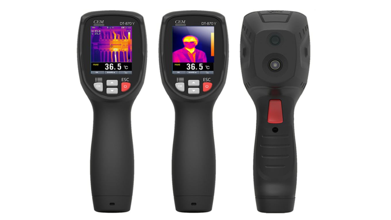 Profesjonalna Kamera termowizyjna DT-870Y -20C/+380C 2 TFT LCD 240×320px Bluetooth BLE4.0 DT-870Y