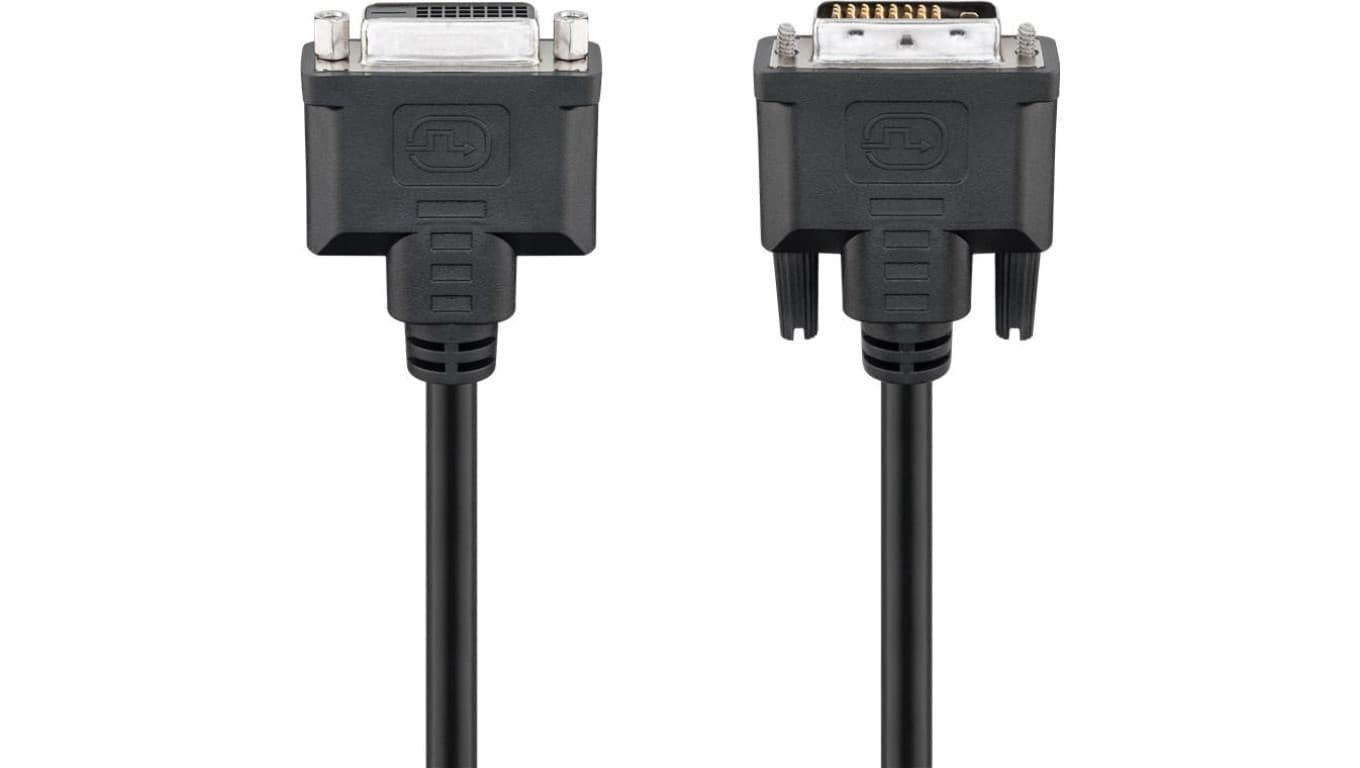 Przedłużacz DVI-D Full HD Dual Link, niklowany - Długość kabla 2 m