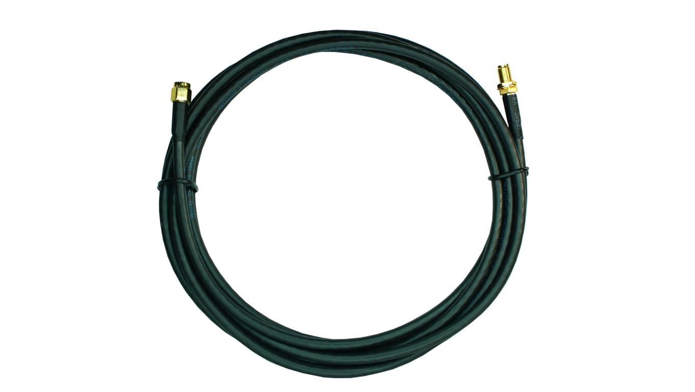 Przedłużacz do anten GSM, 50 Ohm, SMAm/SMAf, kabel LMR195-20m, czarny, AT-GSM-EXT20