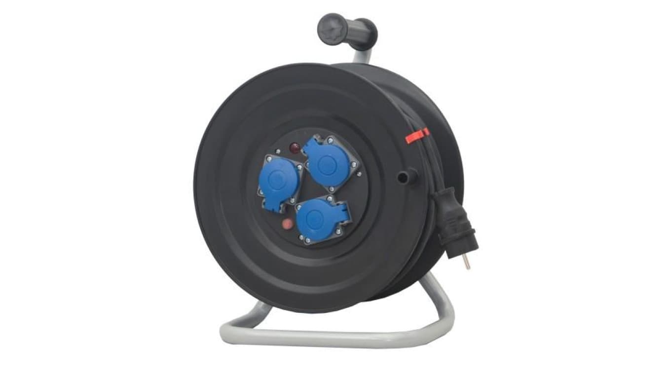 Przedłużacz na bębnie plastikowym NERO-240 3x230V IP44 3x1,5 (OPD) /40m/ z termikiem i kontrolką