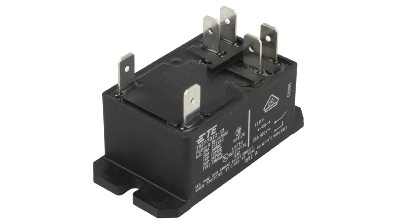 Przekaźnik elektromagnetyczny DPST-NO 12VDC 30A 6-1393211-9