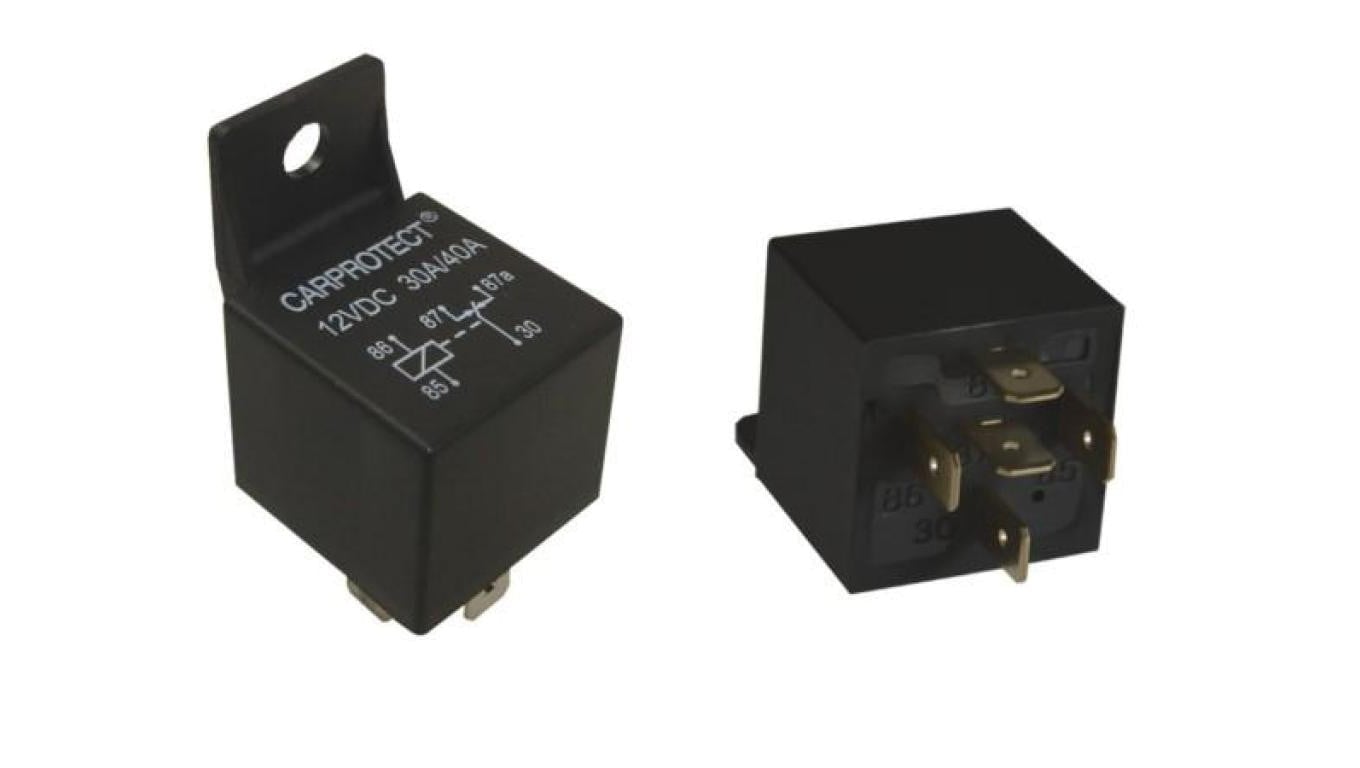 Przekaźnik samochodowy 12V 30A z uchwytem