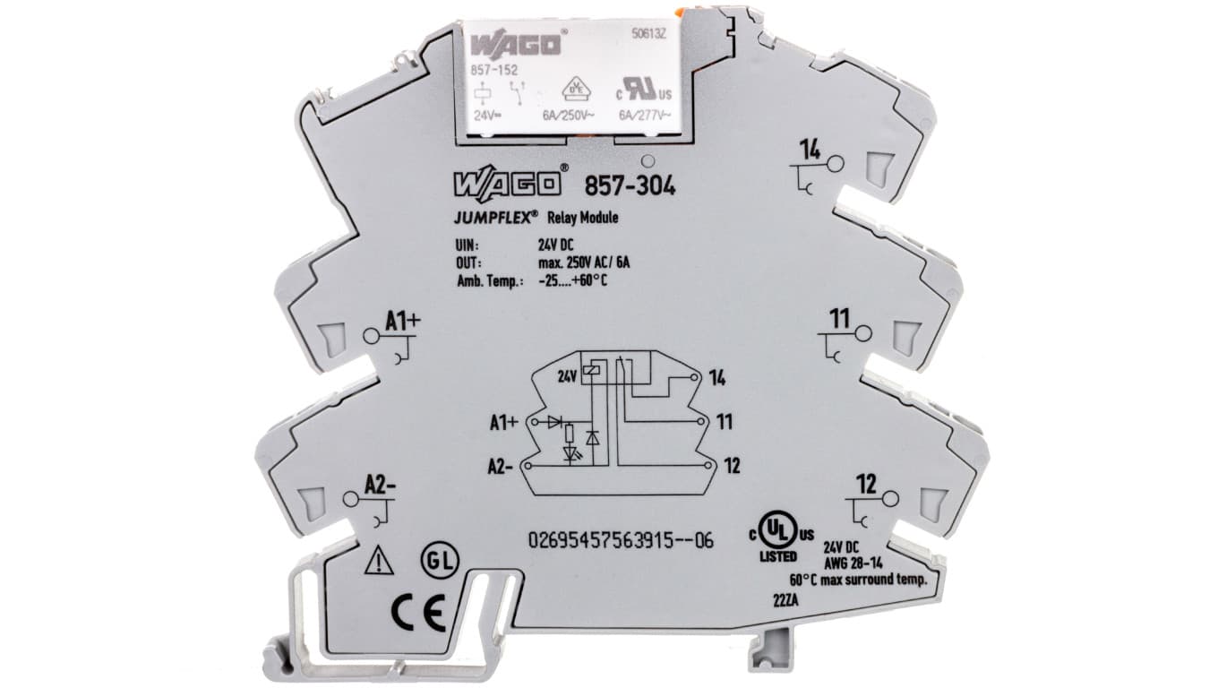 Przekaźnik separacyjny JUMPFLEX 24V DC 10mA 1P 857-304