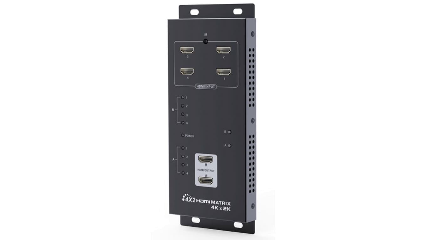 Przełącznik matrycowy HDMI switch Matrix 4 wejścia x 2 wyjścia HDMI 4Kx2K LKV342pro