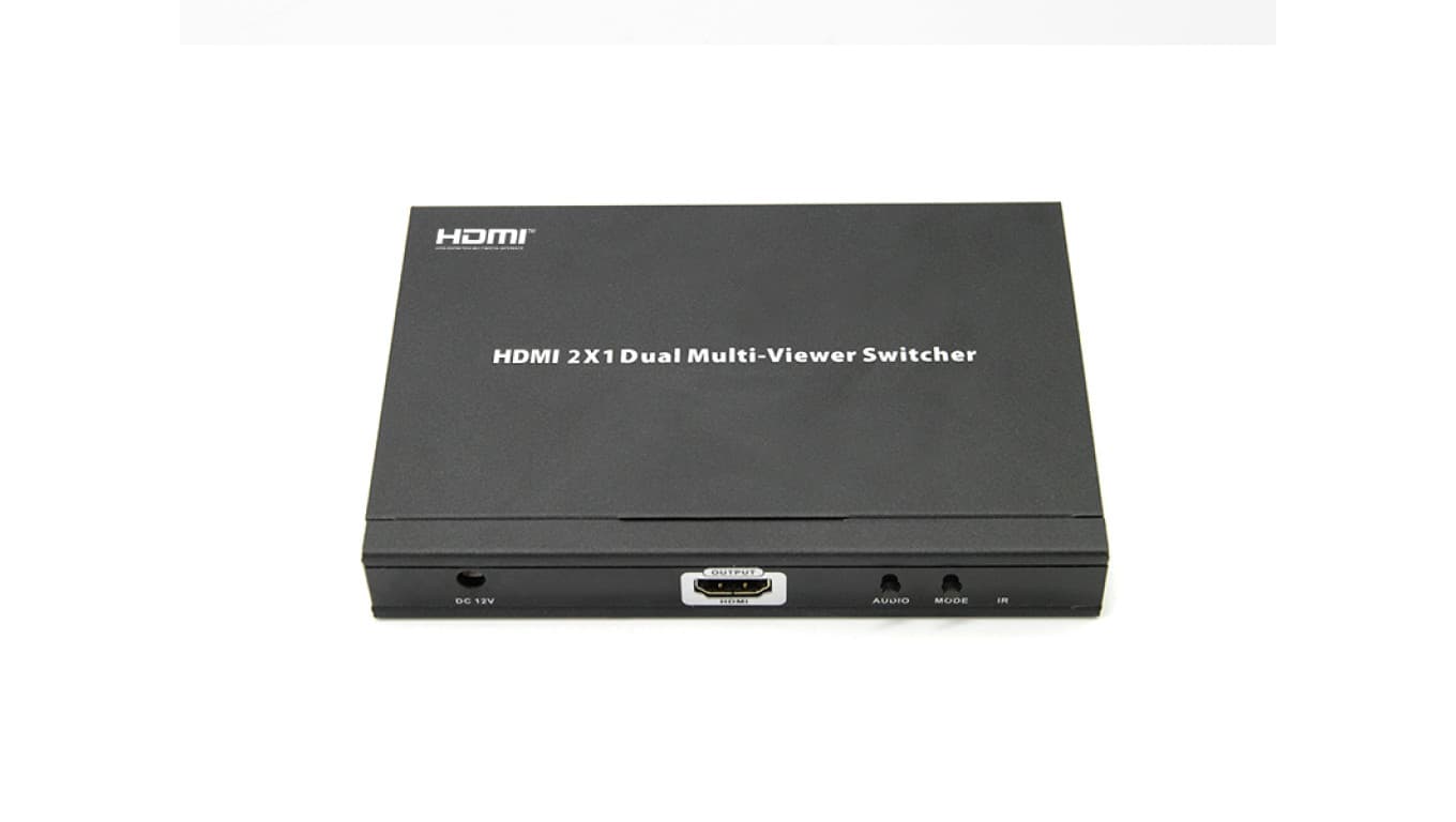 Przełącznik switch HDMI 2 wejścia x 1 wyjście HDMI ze spliterem obrazu x2 Dual-split Multiviewer LKV201MS