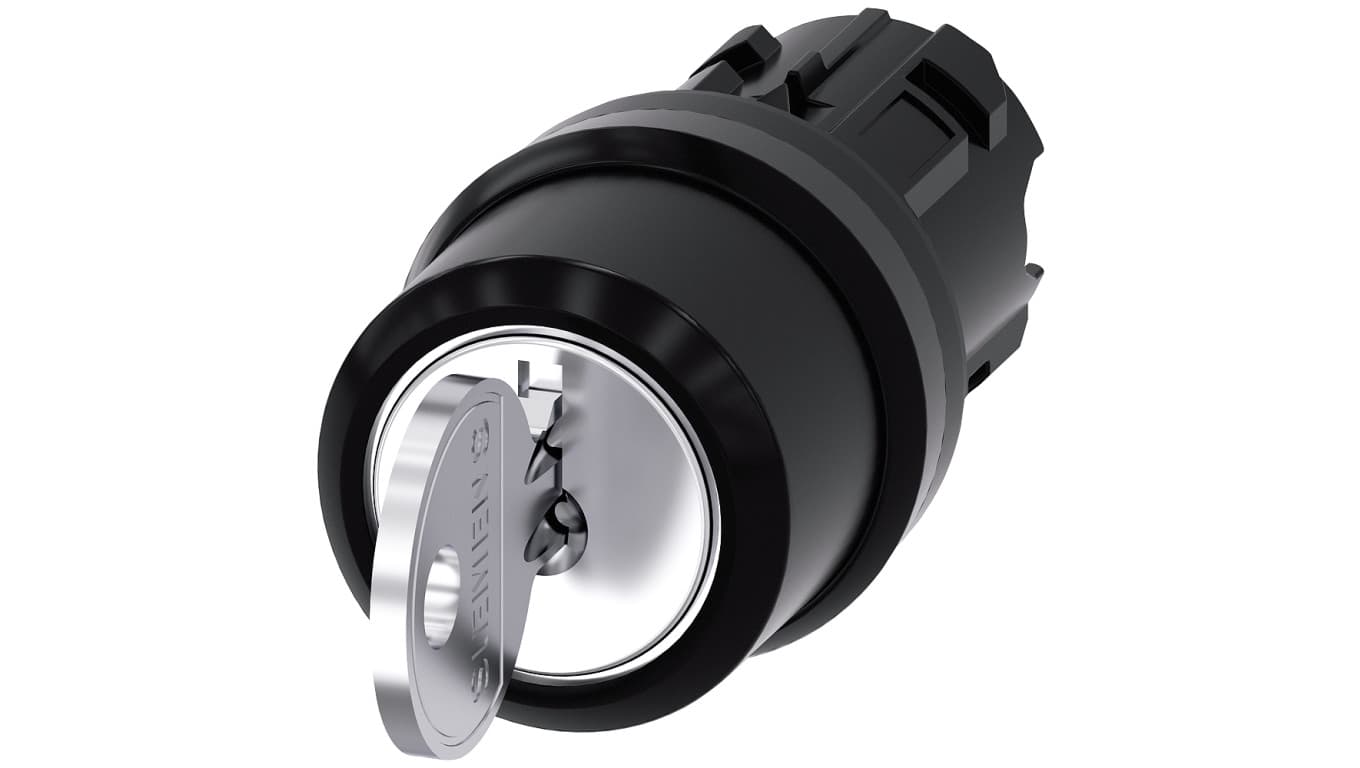 Przełącznik z kluczem 22mm tworzywo 3 poz I-O-II Ronis nr 455 klucz w poz I-O-II SIRIUS ACT 3SU1000-4CL11-0AA0