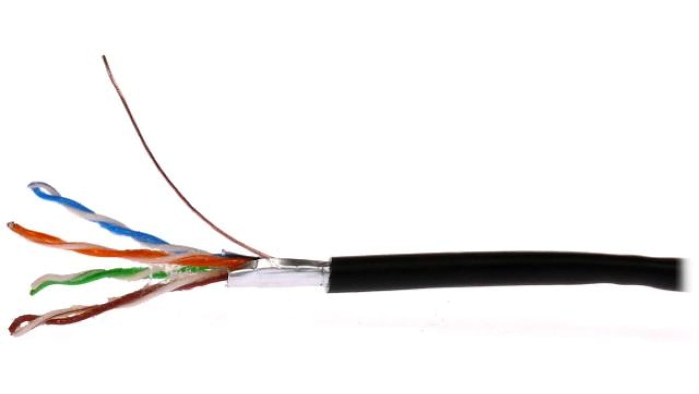 Przewód F/UTPw ekranowany FTPw kat.5e+żel żelowany do ziemi Digitsat Premium Cu 305m