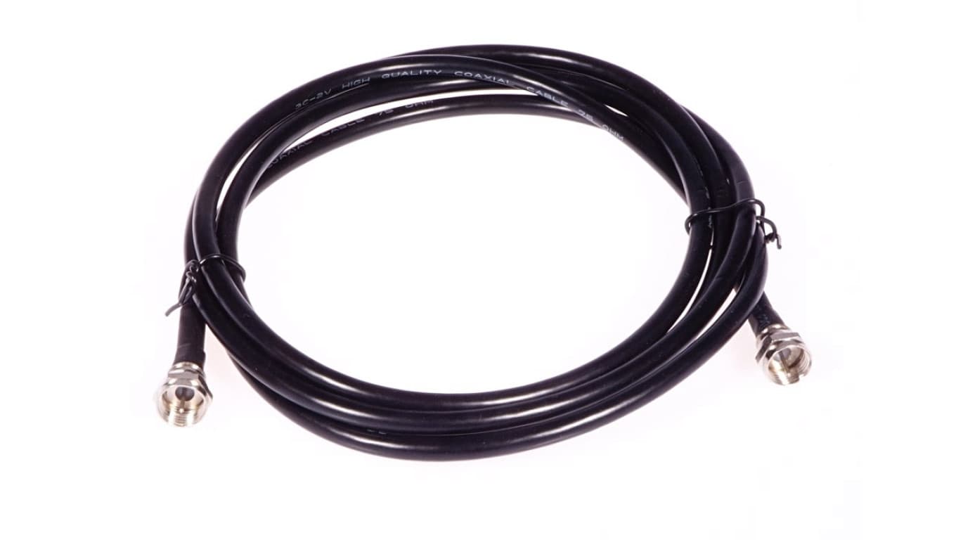 Przewód antenowy satelitarny F 1,8m czarny LIBOX LB0070