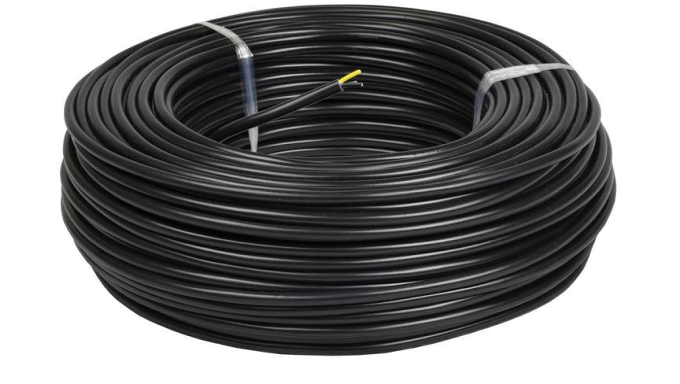 Przewód elektryczny ziemny drut YKY 0,6/1kV 3x1,5mm2 CZARNY 100m MERCOR