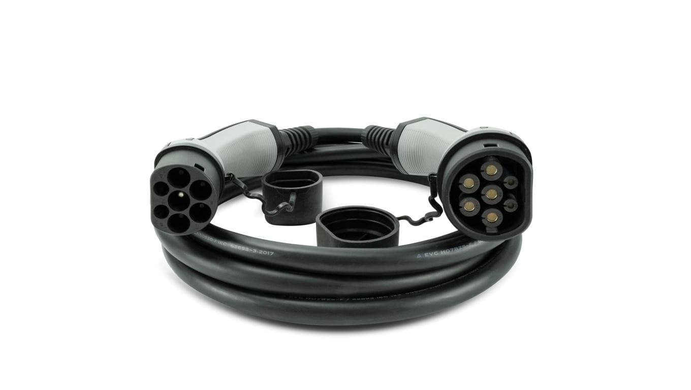 Przewód ładowania 22kW/32A/3f Type2-Type2 5m LED
