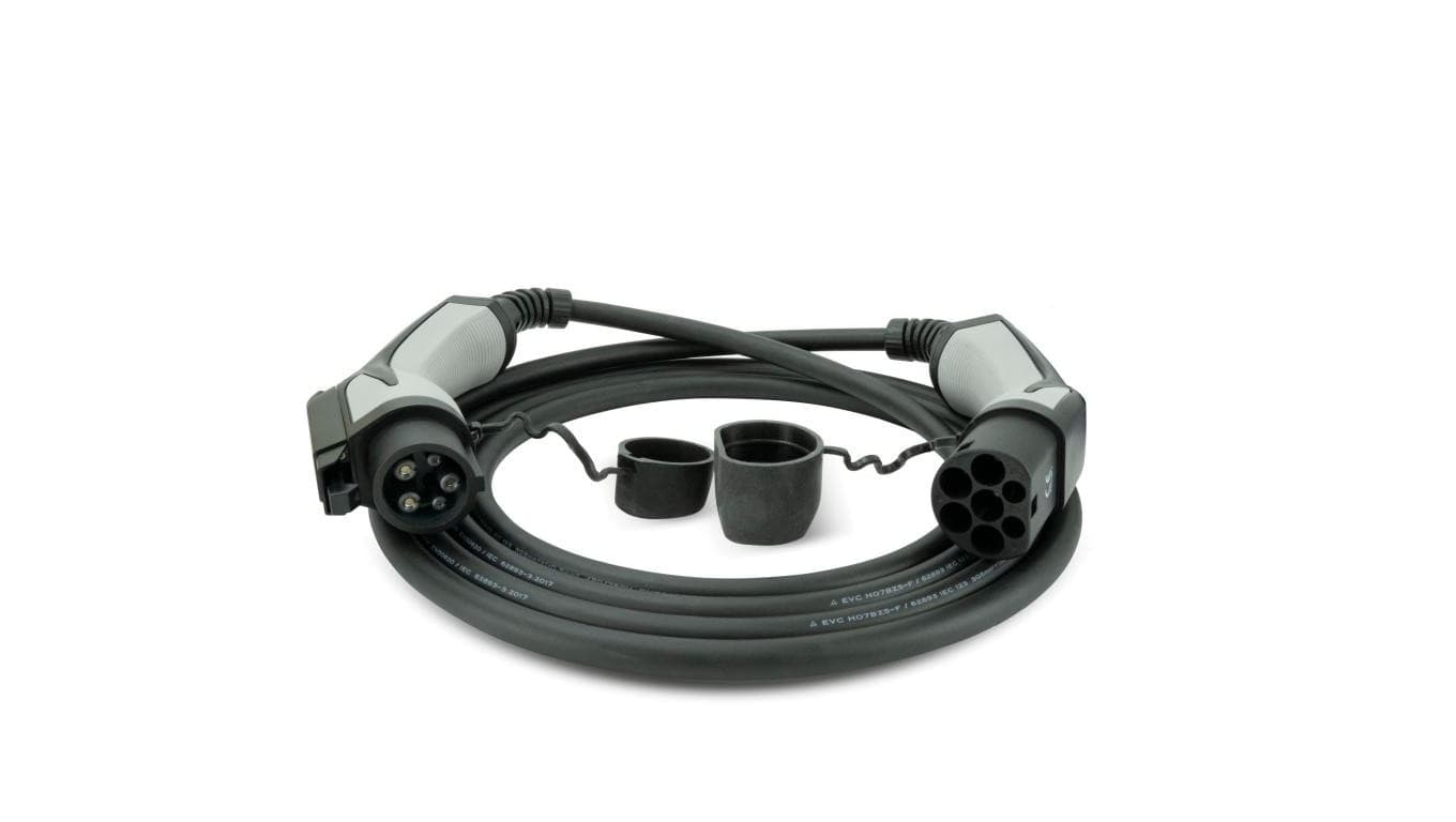 Przewód ładowania 7,2kW/32A/1f Type2-Type1(samochód) 5m LED