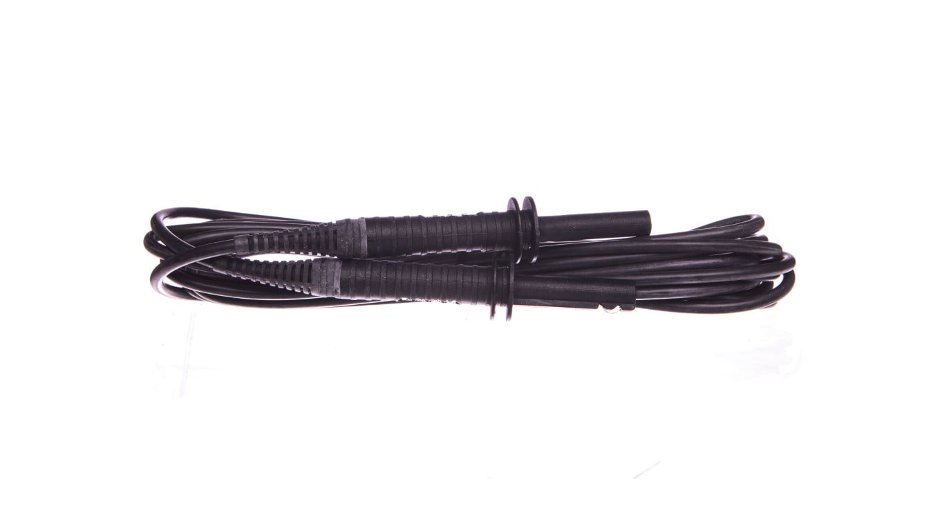 Przewód pomiarowy 5m czarny ekranowany 5kV /wtyki bananowe/ WAPRZ005BLBBE5K