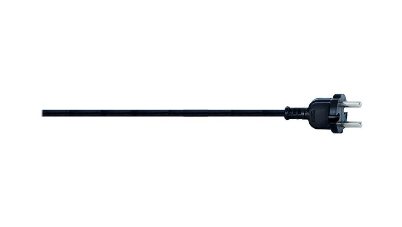 Przewód przyłączeniowy z wtyczką prostą OW (H05RR-F) 2x1mm2 - 3m