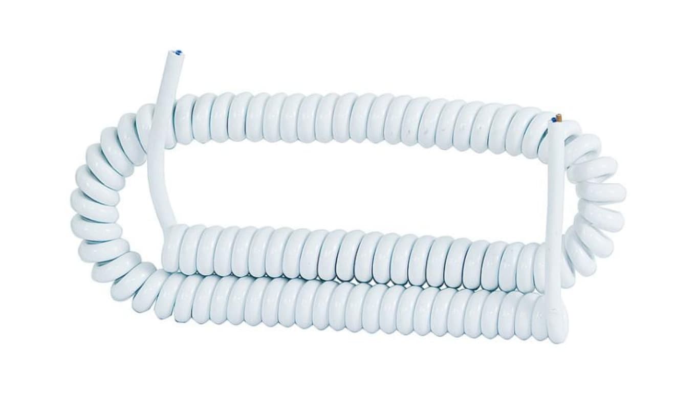 Przewód spiralny 05VVH8-F 3x1mm2 - 10m - biały