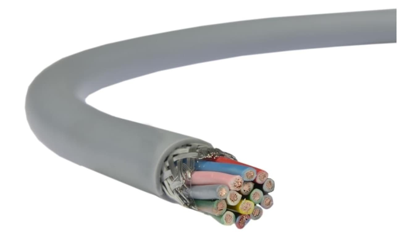 Przewód sterowniczy w ekranie LIYCY 300/300V 14x0,14 szary linka Technokabel 100m
