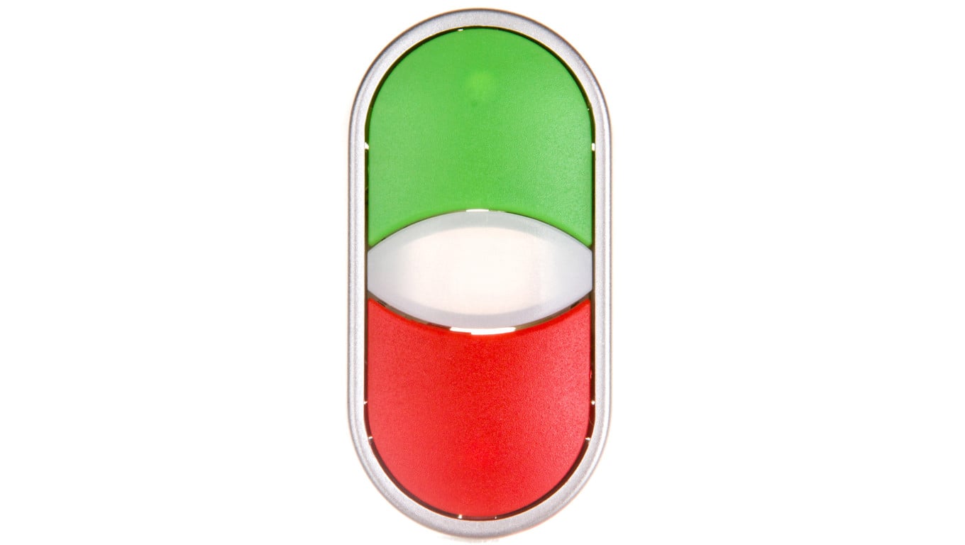 Przycisk sterowniczy podwójny 22mm czerwony/zielony 2Z z samopowrotem SP22-2KL-20Z/C