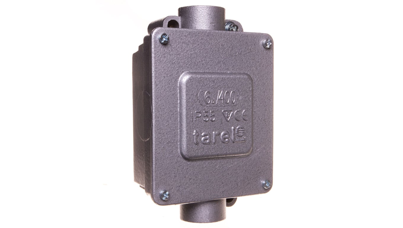 Puszka odgałęźna metalowa 5-torowa 6mm2 2 wejścia IP55 022